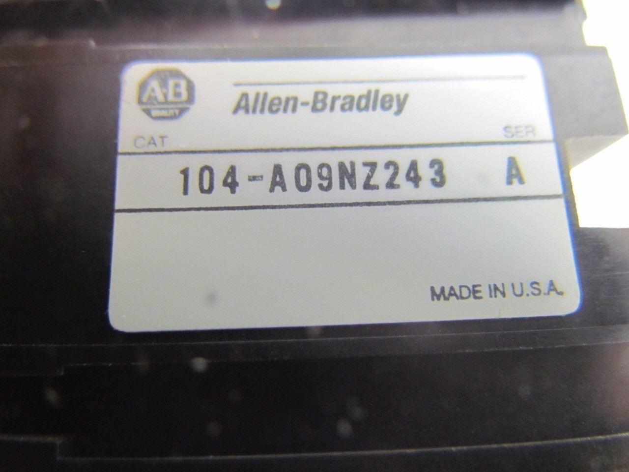 Allen Bradley 104-AO9NZ243 Ser A Reversing Contactor 600V 9A w/24VDC Coil