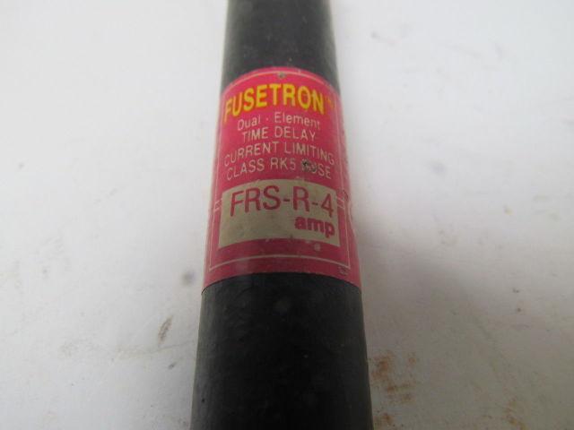 Bussmann FRS-R-4 Fusetron Fuse 4A 600VAC Lot of 8