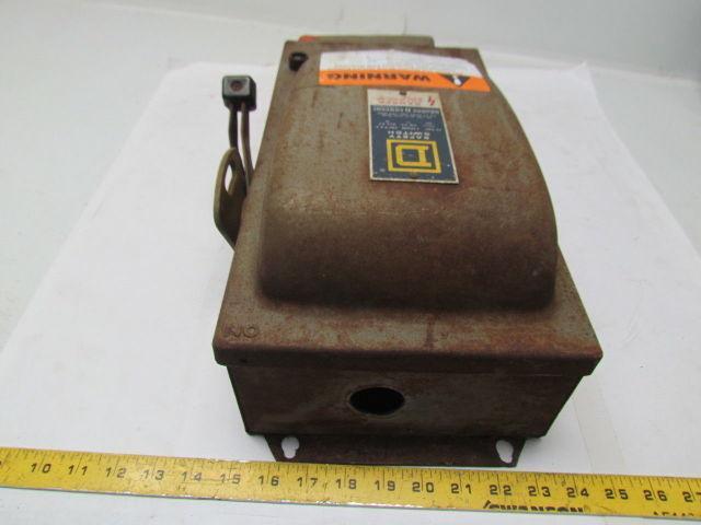 Square D H362AWC Ser D1 60amp 600VAC Fusible Disconnect Safety Switch
