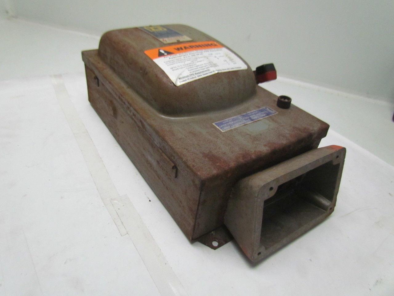 Square D H362AWC Ser D1 60amp 600VAC Fusible Disconnect Safety Switch