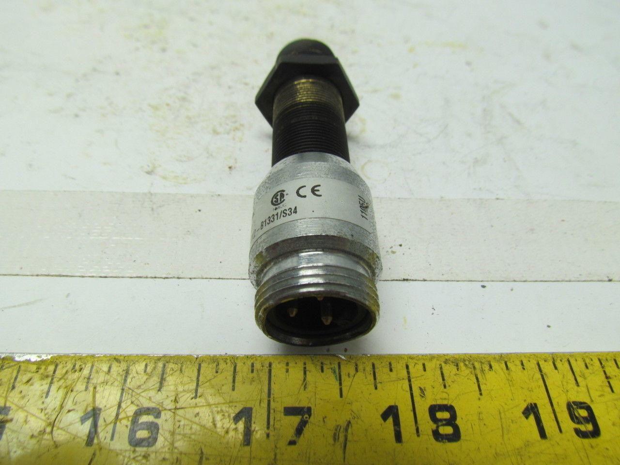 Turck B15-GT18-ADZ30X2-B1331/S34 Inductive Proximity Sensor w/One Nut