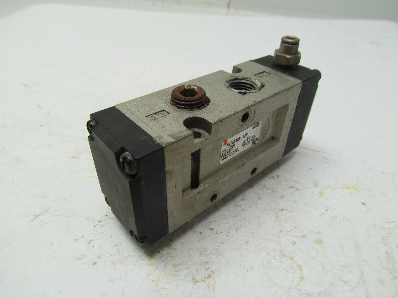 SMC NVFA5120-02N Piloted Air Control Valve Body Ported 4-Way 2 Position 5 Ports