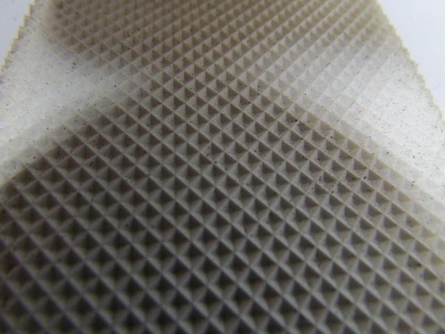 2 Ply White Inverted Pyramid Nylon Backed Conveyor Belt 0.092 Thick Lot of 3