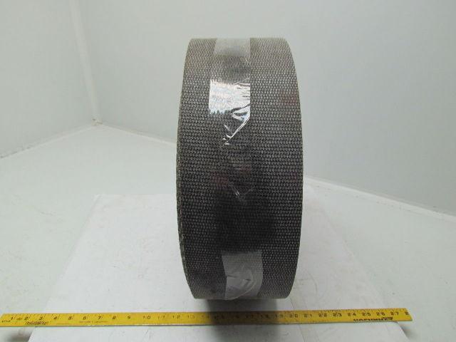 1 Ply Black Interwoven Polyester Brushed Conveyor Belt 122Ft X 5-1/2"