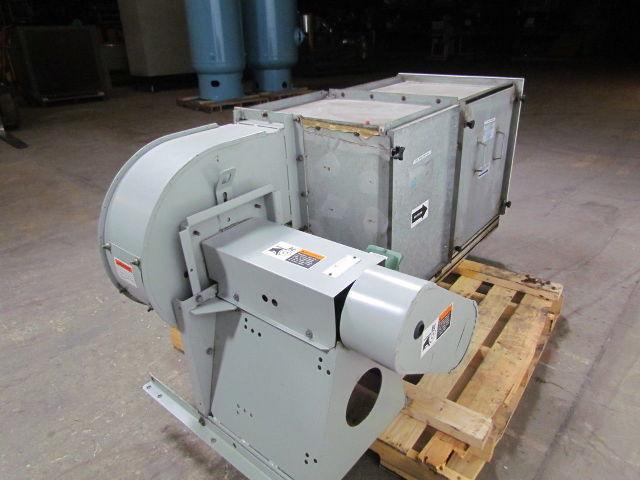 GreenHeck 09-BISW-21-9R-I 1 Hp 3Ph Centrifugal Blower Fan w/Sidelock Filter