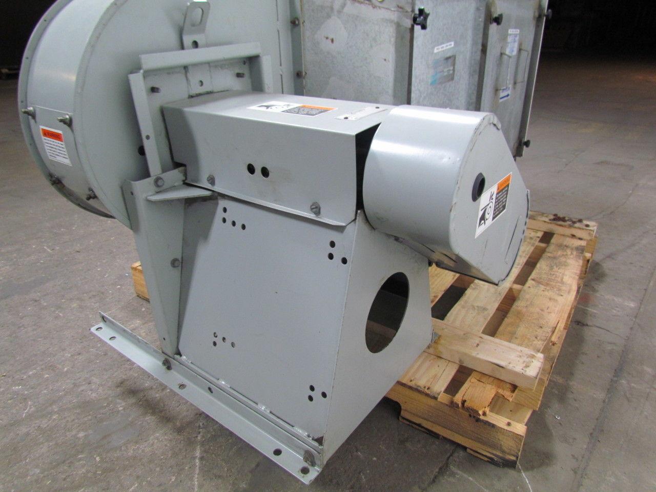 GreenHeck 09-BISW-21-9R-I 1 Hp 3Ph Centrifugal Blower Fan w/Sidelock Filter