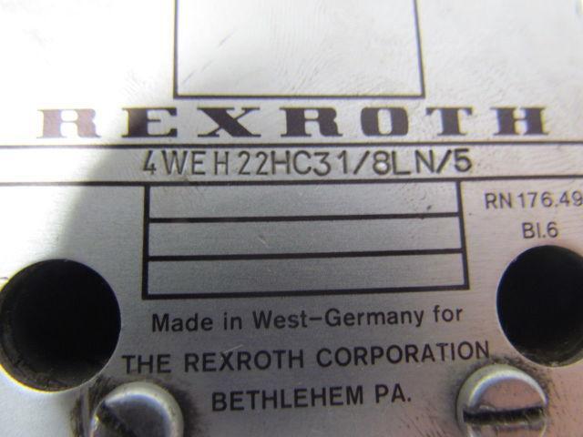 Rexroth 4WEH22HC31/8LN/5 4 way electrohydraulic size NG25 Valve