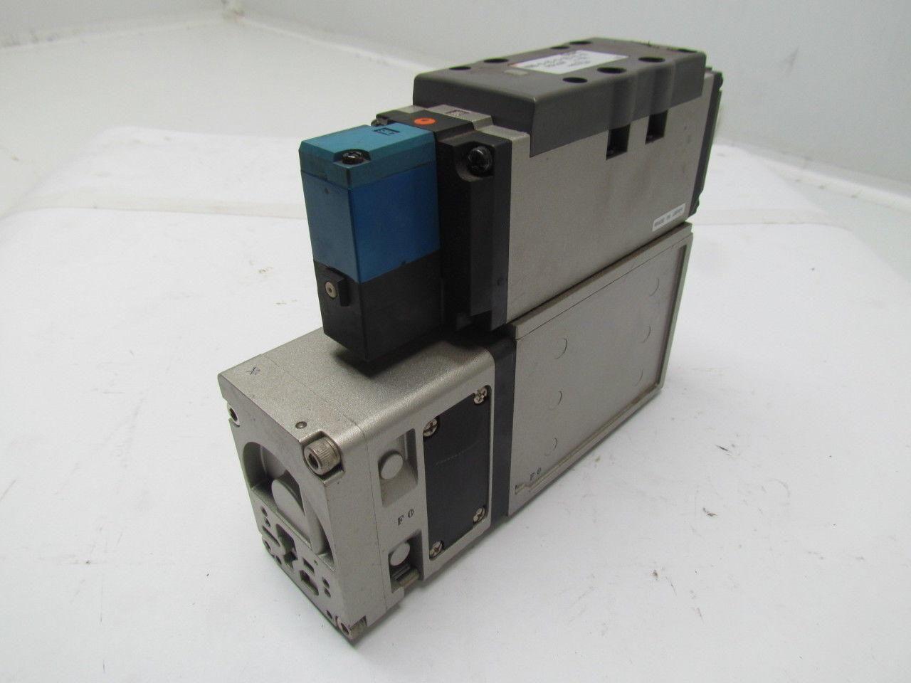 SMC Syndevco VSR8-8-FG-S-3EZ-V1- X1 Valve blue coil 4/5 port new Sol