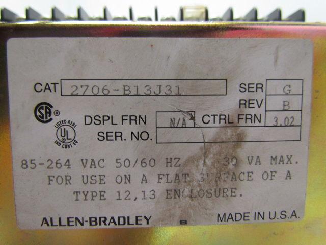 Allen-Bradley 2706-B13J31 Ser G Rev B Dataliner DL40 Plus Message Display