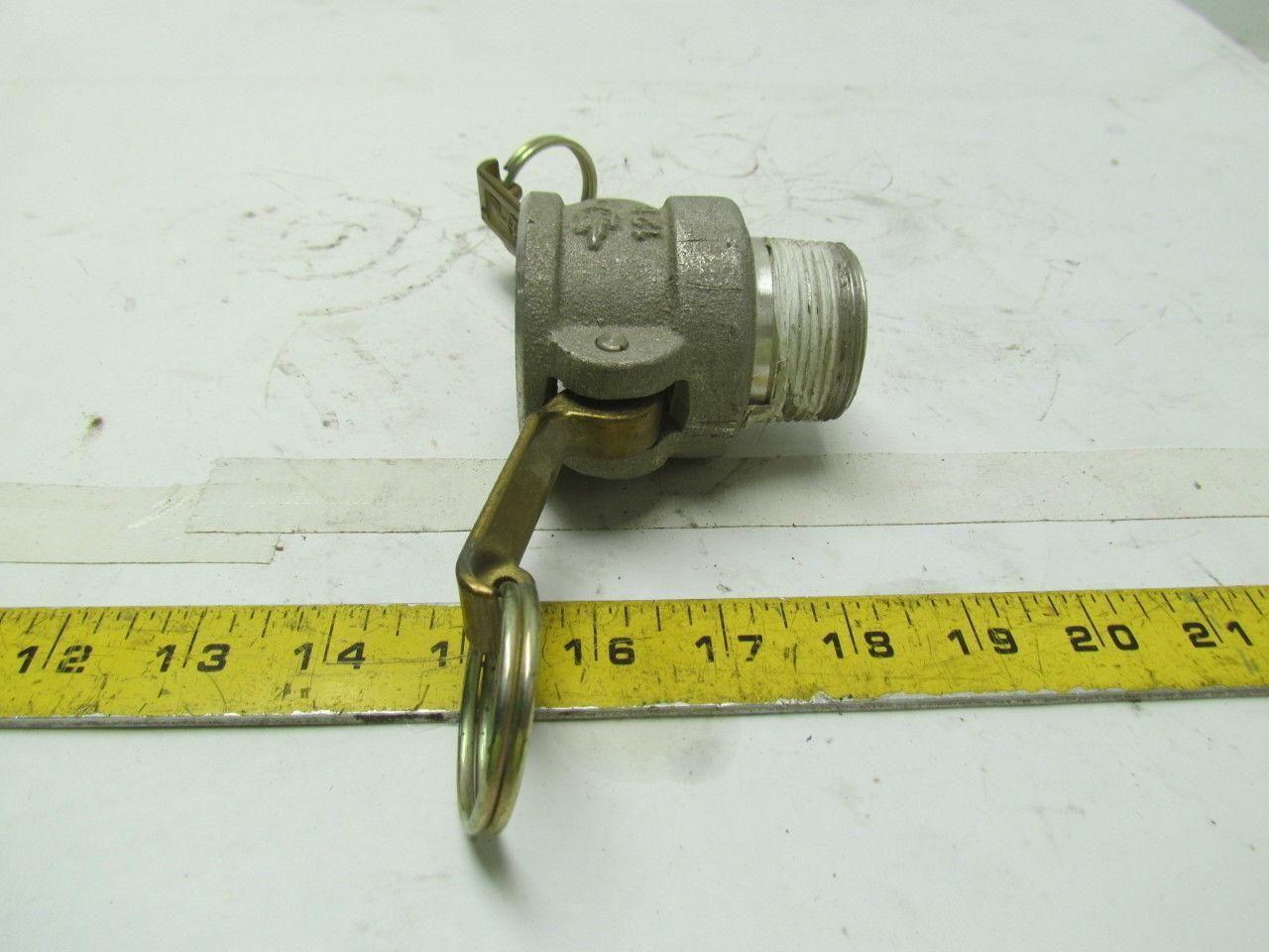 PT COUPLING 12B 1-1/4" camlock coupler male lot of 2 1 new 1 used