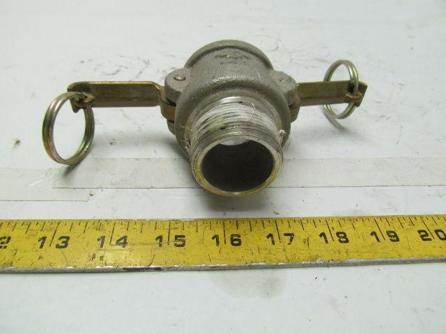 PT COUPLING 12B 1-1/4" camlock coupler male lot of 2 1 new 1 used