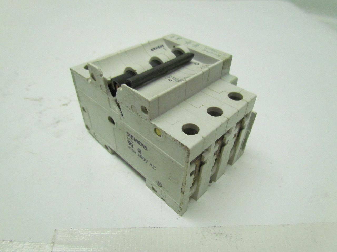 SIEMENS 5SX2 B40 40A 3 pole circuit breaker