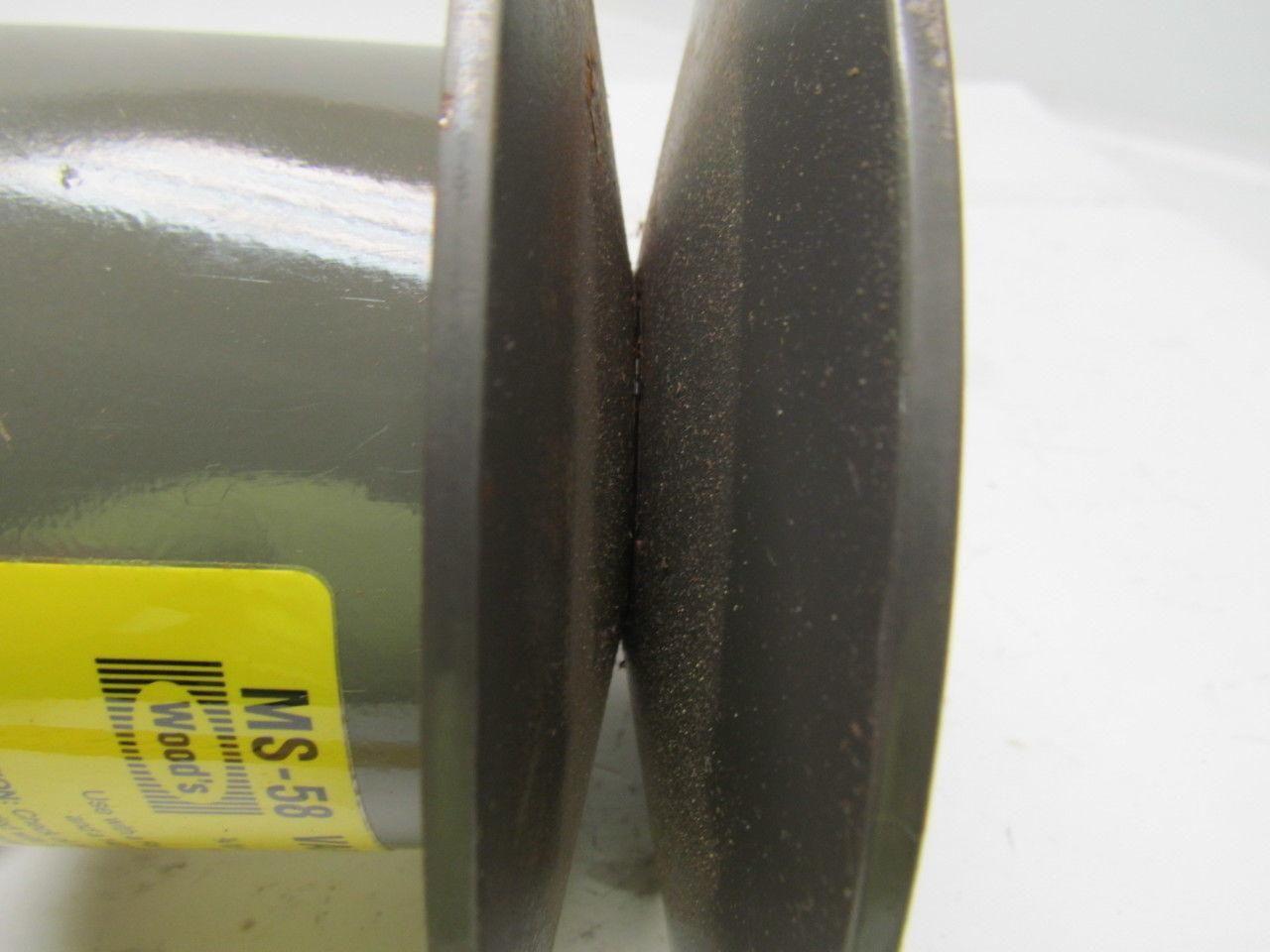 T.B. Woods MS-58 variable sheave pulley 5/8" bore maximum 8900 RPM