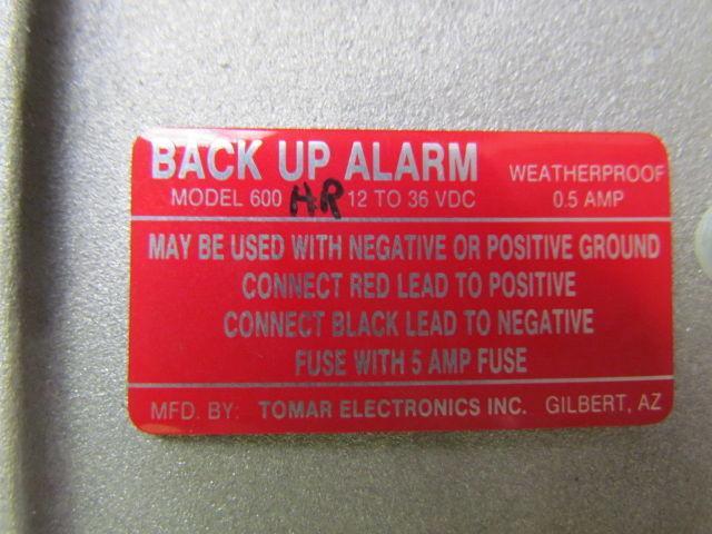 Tomar 600HR Heavy Duty Back up alarm 12 to 36VDC Aluminum Weatherproof