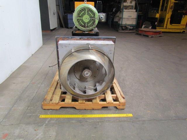 Northern Blower Size 2700 20HP Belt Driven 27" Stainless Steel Fan 32x32" Plug