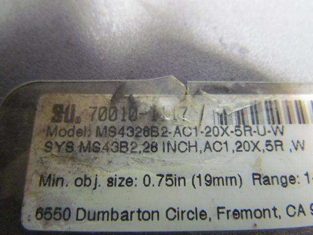 STI MS4328B2-AC1-20X-5R -U-W Light Curtain Controller 115VAC w/ Cables