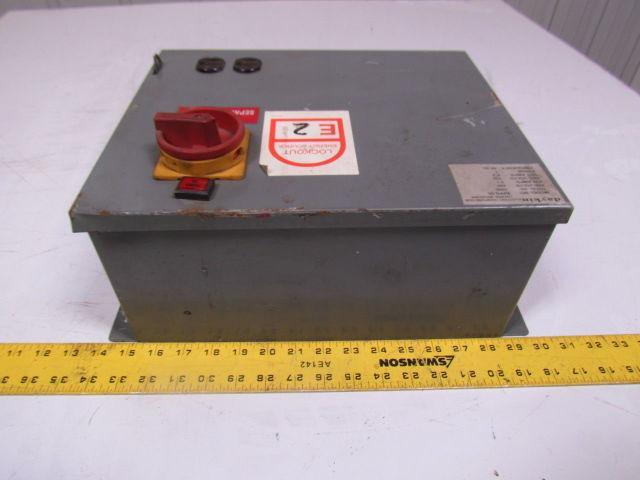 Daykin APFS-05 480V 2.1A 60Hz 1 Phase Transformer Disconnect Switch NEMA type 1