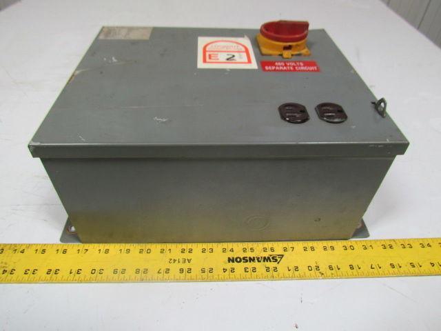 Daykin APFS-05 480V 2.1A 60Hz 1 Phase Transformer Disconnect Switch NEMA type 1
