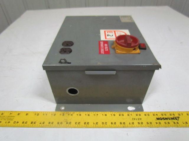 Daykin APFS-05 480V 2.1A 60Hz 1 Phase Transformer Disconnect Switch NEMA type 1