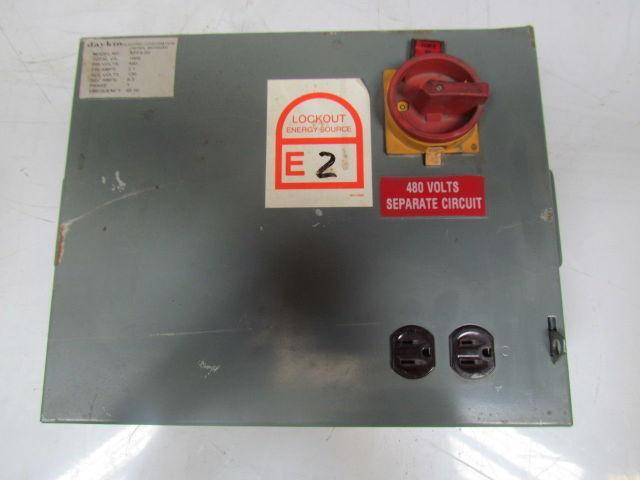 Daykin APFS-05 480V 2.1A 60Hz 1 Phase Transformer Disconnect Switch NEMA type 1