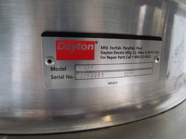 Dayton 4YU94 Downblast VentilatorFan Less Drv. Pkg 1692-2093CFM New!
