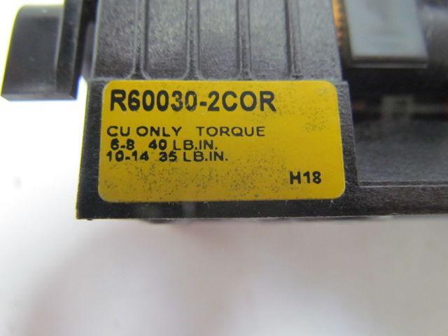 Bussmann R60030-2COR/FRS-R-15 2P Fuse Holder 600V 30A w/2-15A DualElement Fuses