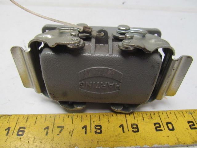 Harting 19300101520 Bulkhead mounted housing w/HAN EE 18 Pos Female Crimp Term.