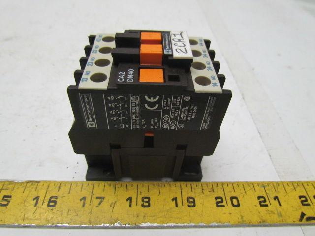 Telemecanique CA2-DN40 Industrial Control Relay 10A 600VAC Max. 4 contacts