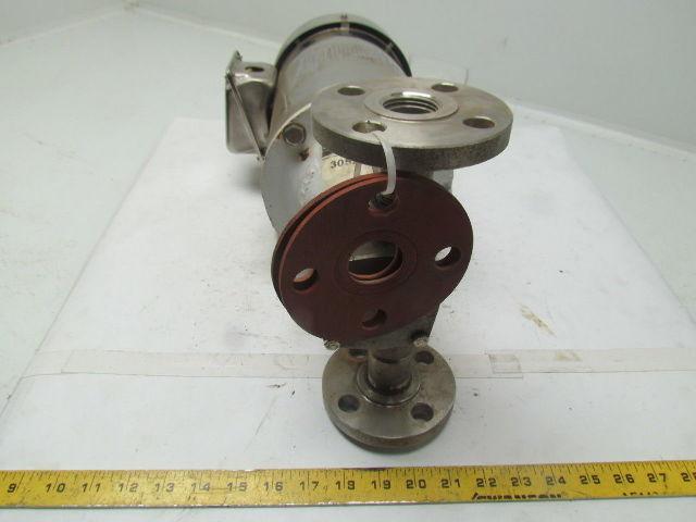 Jabsco 30520-2001 self priming pump 316 SS Leeson C145T17WK35A 1.5/1HP 3PH Motor