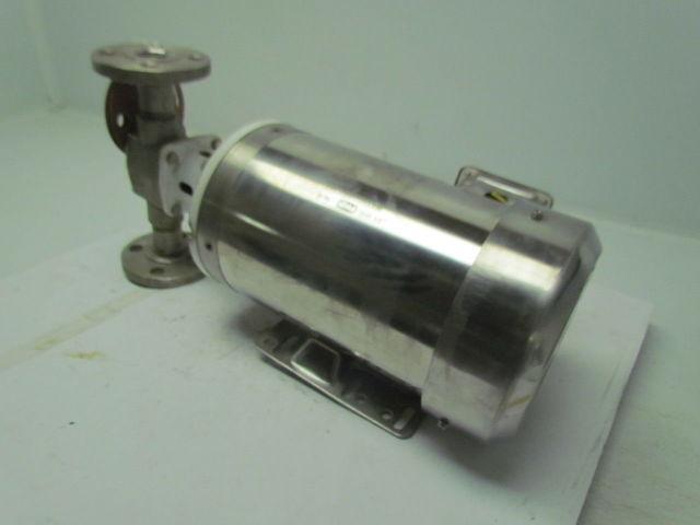 Jabsco 30520-2001 self priming pump 316 SS Leeson C145T17WK35A 1.5/1HP 3PH Motor