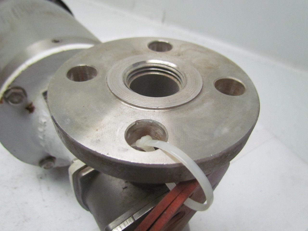 Jabsco 30520-2001 self priming pump 316 SS Leeson C145T17WK35A 1.5/1HP 3PH Motor