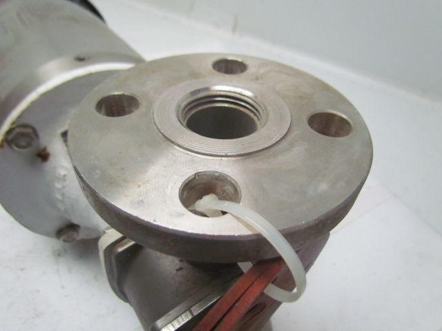 Jabsco 30520-2001 self priming pump 316 SS Leeson C145T17WK35A 1.5/1HP 3PH Motor