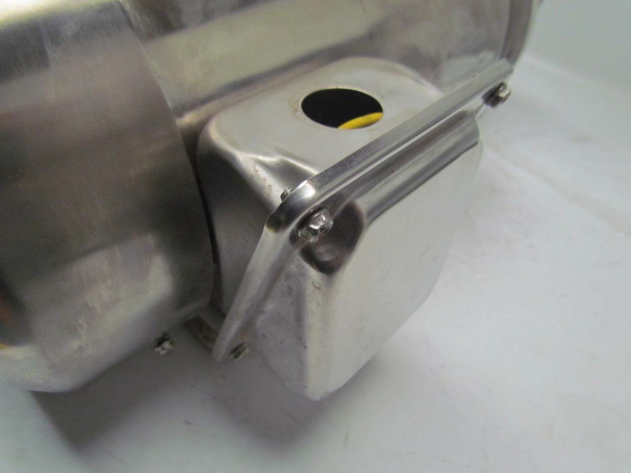 Jabsco 30520-2001 self priming pump 316 SS Leeson C145T17WK35A 1.5/1HP 3PH Motor