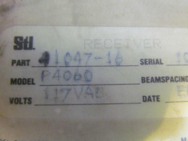 STI 41047-16 optosafe safety light curtain receiver 37-3/4" long 117VAC