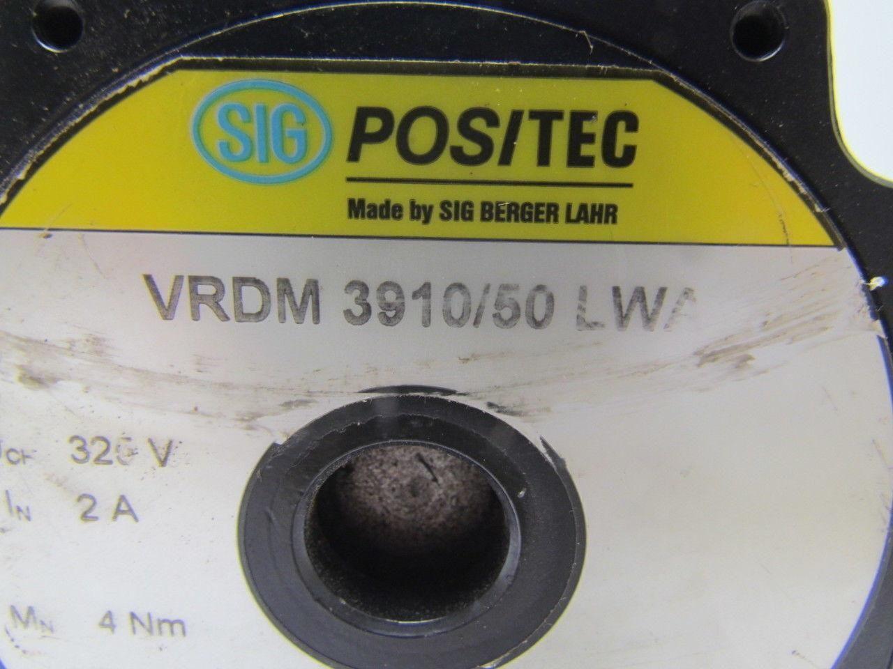 Berger Lahr VRDM 3910/50 LWA Sig Positec Servo Motor 325V 2A 4Nm