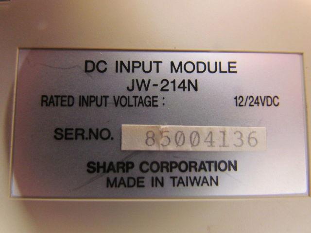 Sharp JW-214N DC input module 16 points input 12/24VDC high speed type