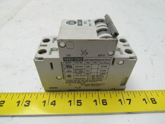 Allen-Bradley Lot of 3 Supplementary Protectors/Mini circuit breakers