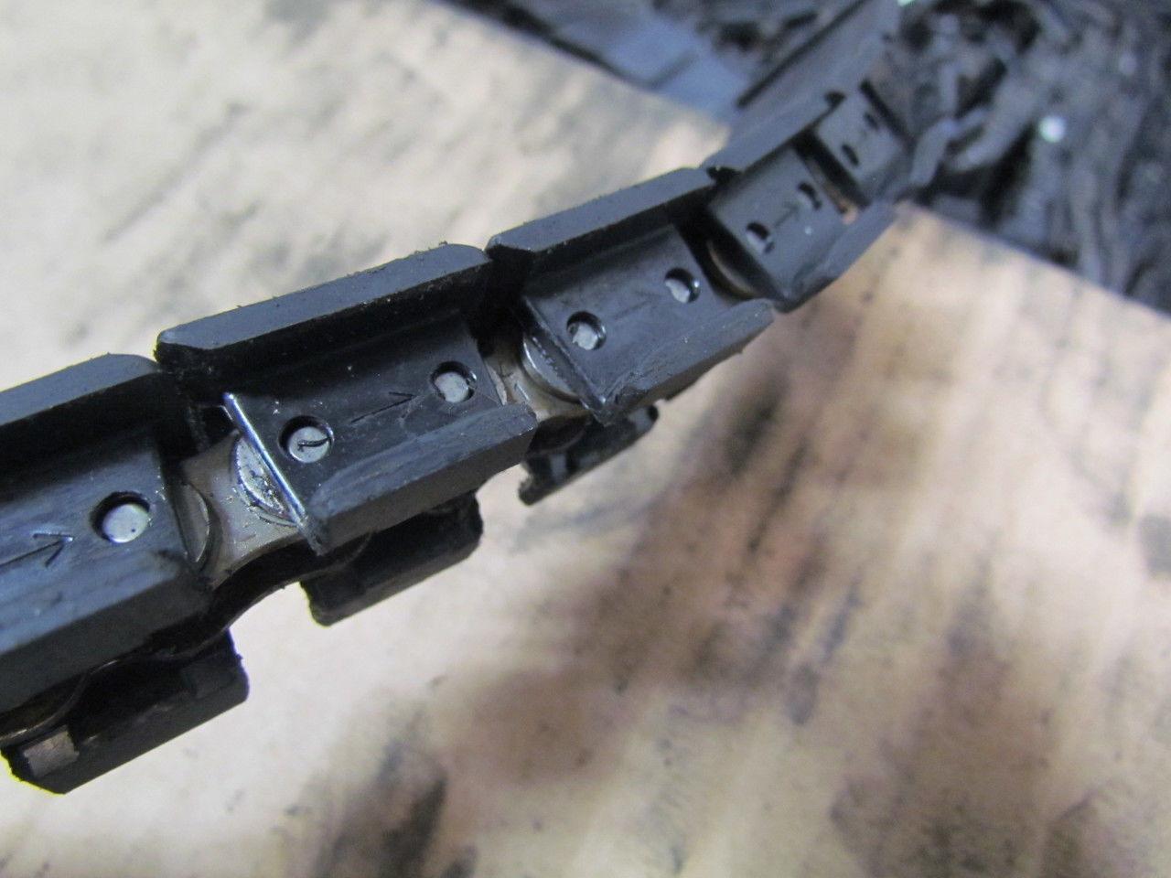 Rexnord 1843 Tab 1.25 1-1/4" BWR wide tabletop conveyor chain 1/2"Pitch 153ft Long