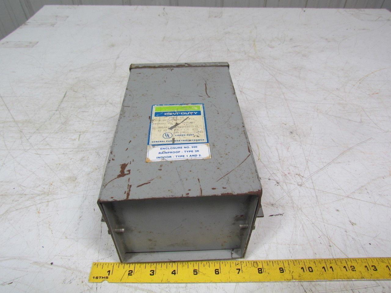 GSHeavi-Duty HS1F1A typ.HS 1KVA Transformer 240/480VPRI.120/240Sec.60Hz 1PH