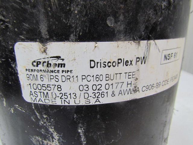 Chevron 90M6"IPSDR11 1005578/03020177H Butt Tee Drisco PlexPW Fusion Weld