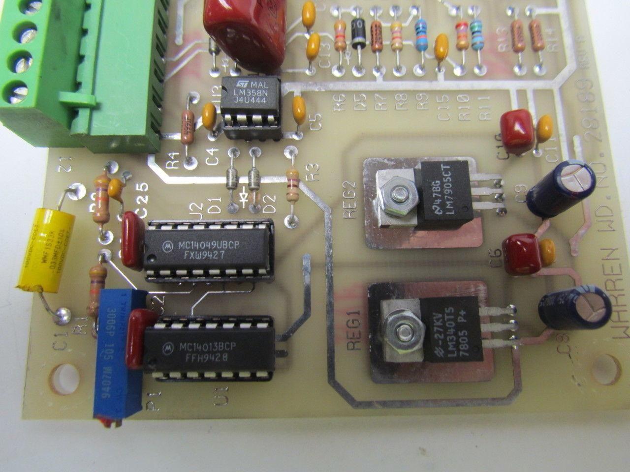Emhart Warren 28189 REV A SWS 9513 Circuit Board