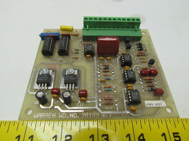 Emhart Warren 28189 REV A SWS 9513 Circuit Board