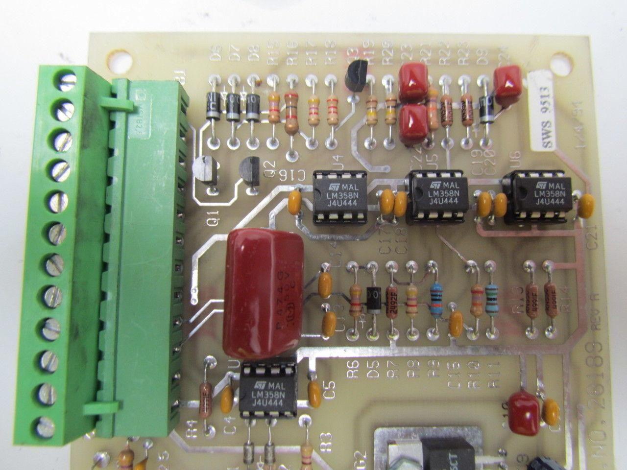 Emhart Warren 28189 REV A SWS 9513 Circuit Board