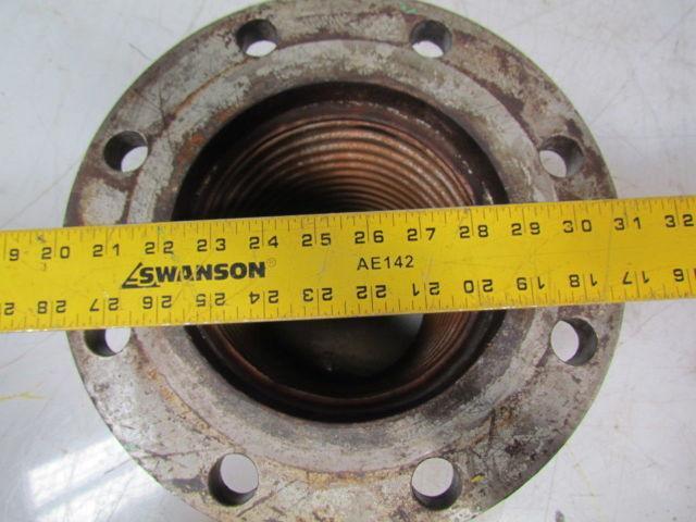 Stainless Steel short flanged braided flexible connector 6 " IDX11" long