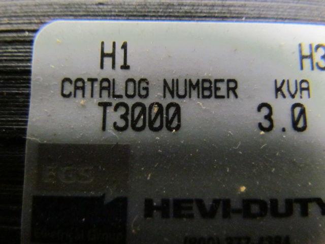 Emerson Hevi-Duty T3000 New! 3.0KVA Control Transformer Primary 220-480V