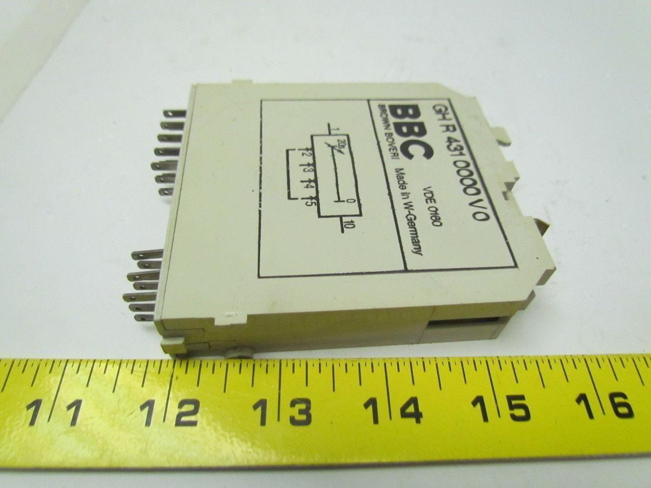 BBC Brown Boveri GHR4310000V0 Sigma-Tronic B Delay unit 0-1 Retarder