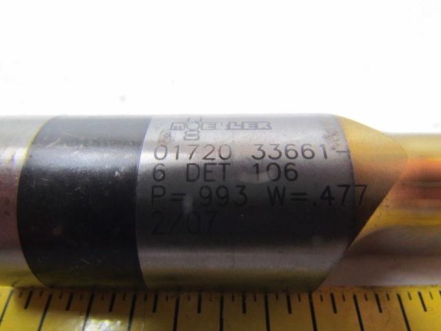 Moeller IEO100 0172033661-6 DET106 Oblong Ball Lock Punches w/ Ejector HD