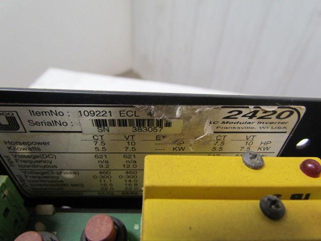 Unico 2420 109221 AC modular inverter Ser 2400 Performance drive 7.5HP VT 10HP