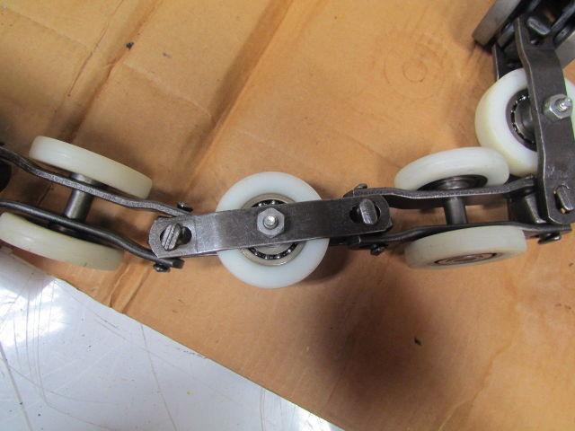 Unibilt 16' Nylon Wheel overhead conveyor chain w/3 links part# 21351 4" pitch