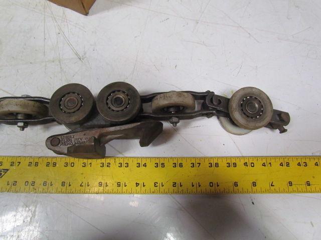 Unibilt 16' Nylon Wheel overhead conveyor chain w/3 links part# 21351 4" pitch